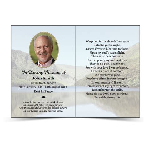 personalised memorial cards Ireland